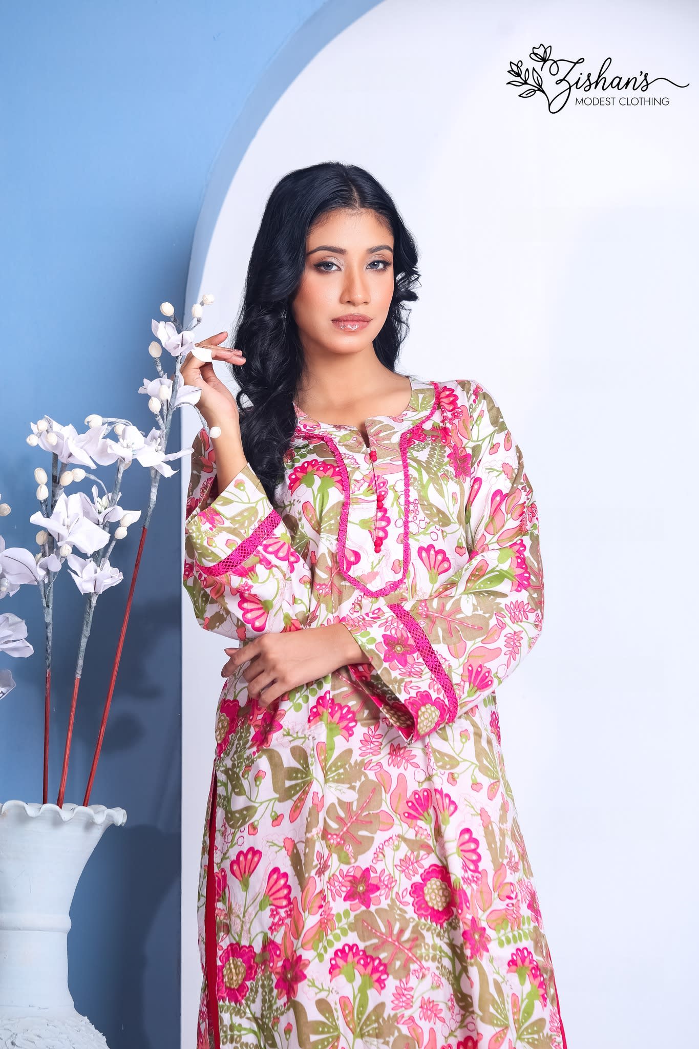 Image of Ivory Charm | Premium Moslin Cotton
