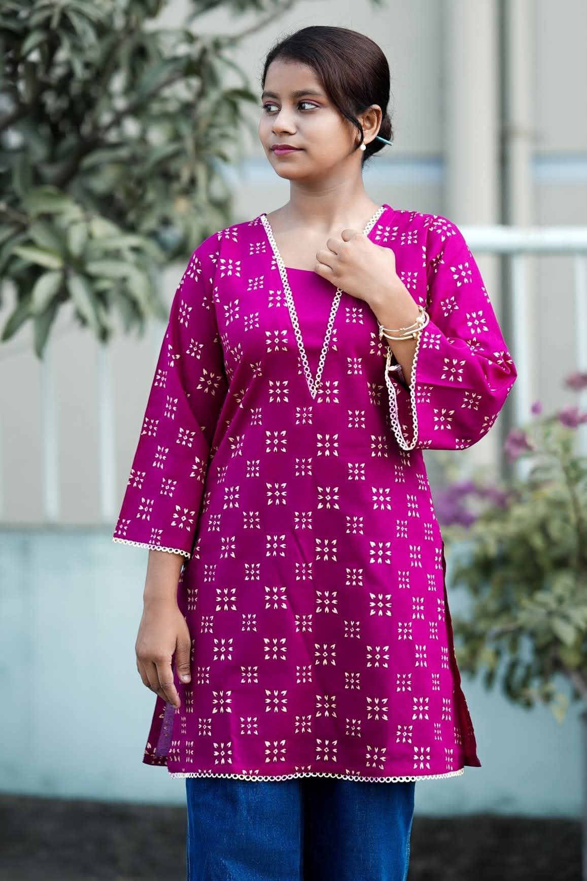 Image of Trendy Short Kurtis Made for Modern Grace
