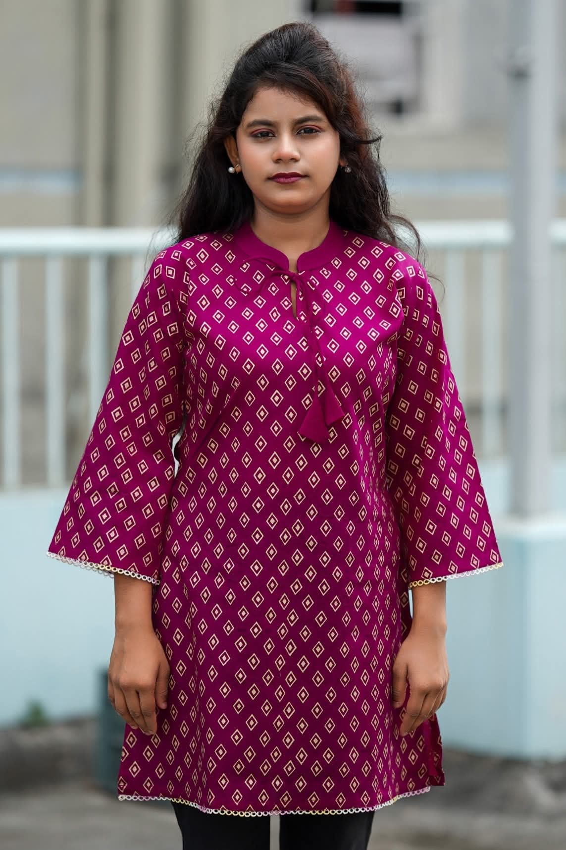 Image of Simple Yet Stunning Looks Perfect Short Kurti Vibes
