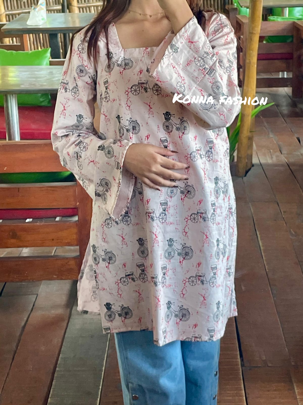 Image of Modern Ethnic Short Kurti – Soft & Comfortable Wear