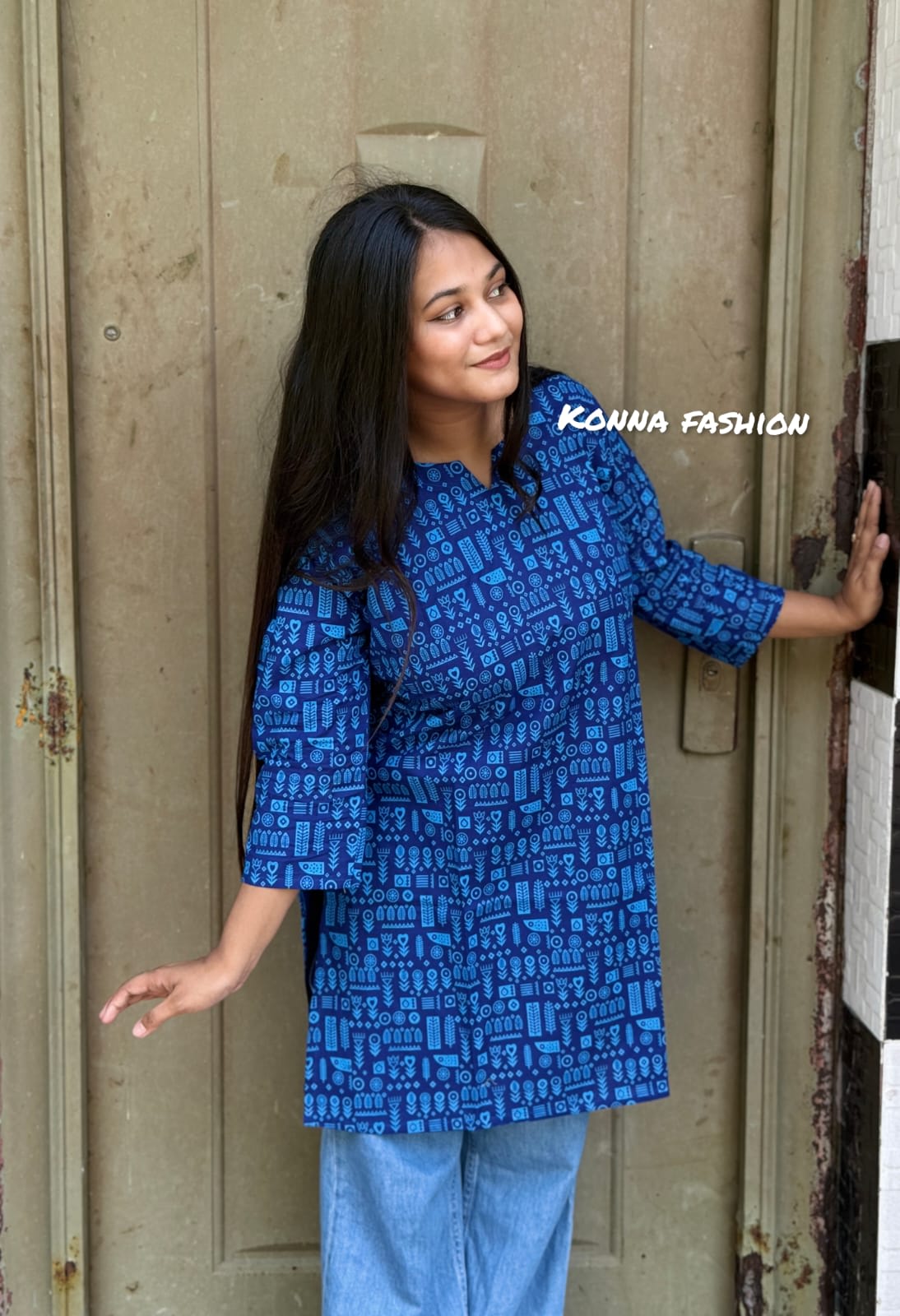 Image of Modern Ethnic Short Kurti Perfect Blend of Tradition & Style