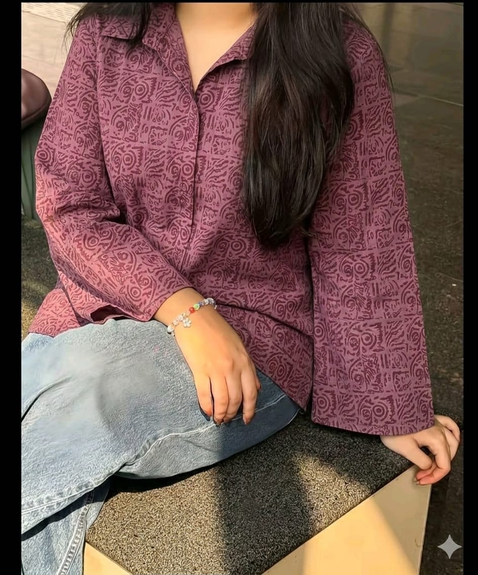 Image of Onion Pink Short Kurti Shirt