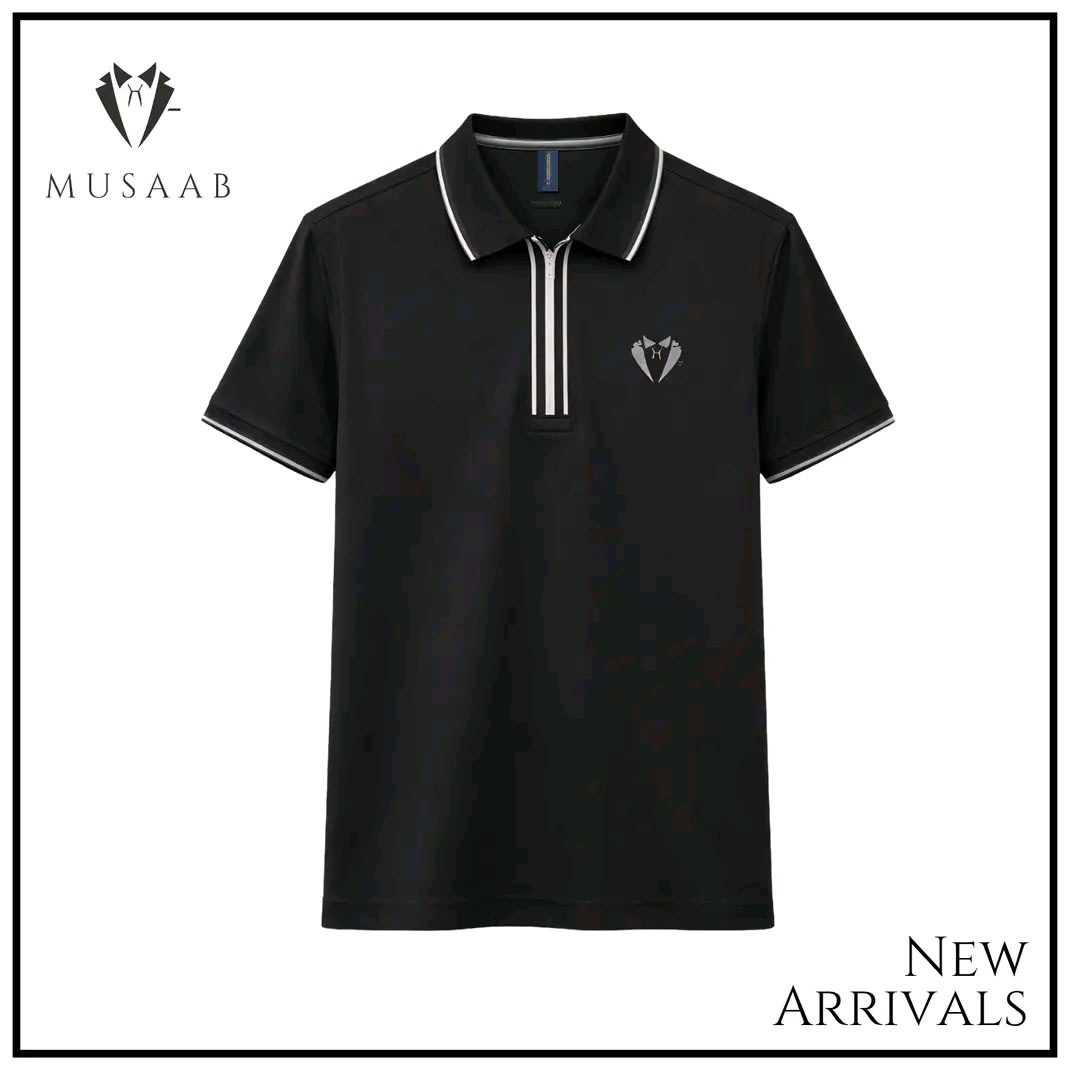 Image of Men’s Premium Black Polo T-Shirt