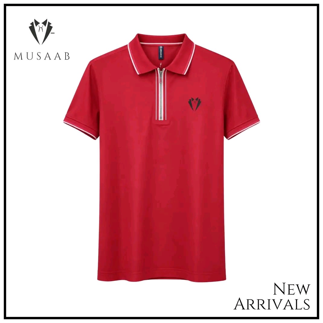 Image of Men’s Stylish Red Polo T-Shirt